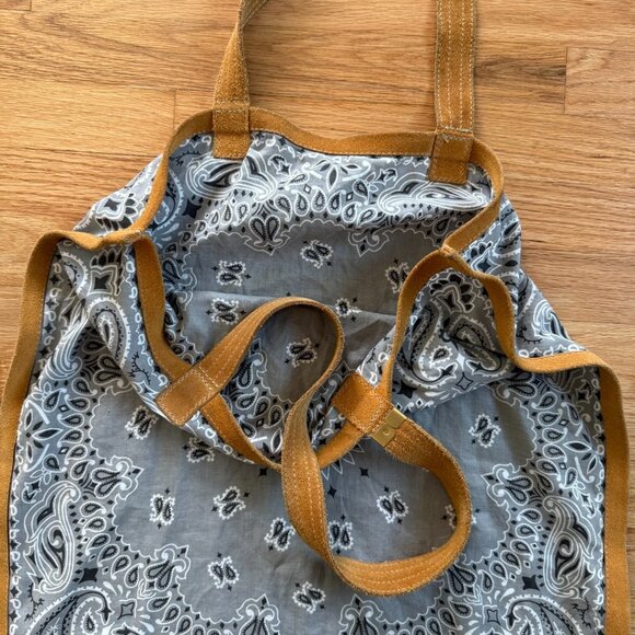 RTH Simple Tote Leather Trim Classic Bandana - Picture 5 of 10